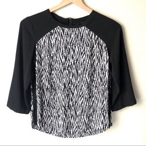 CYNTHIA ROWLEY Animal Print Blouse